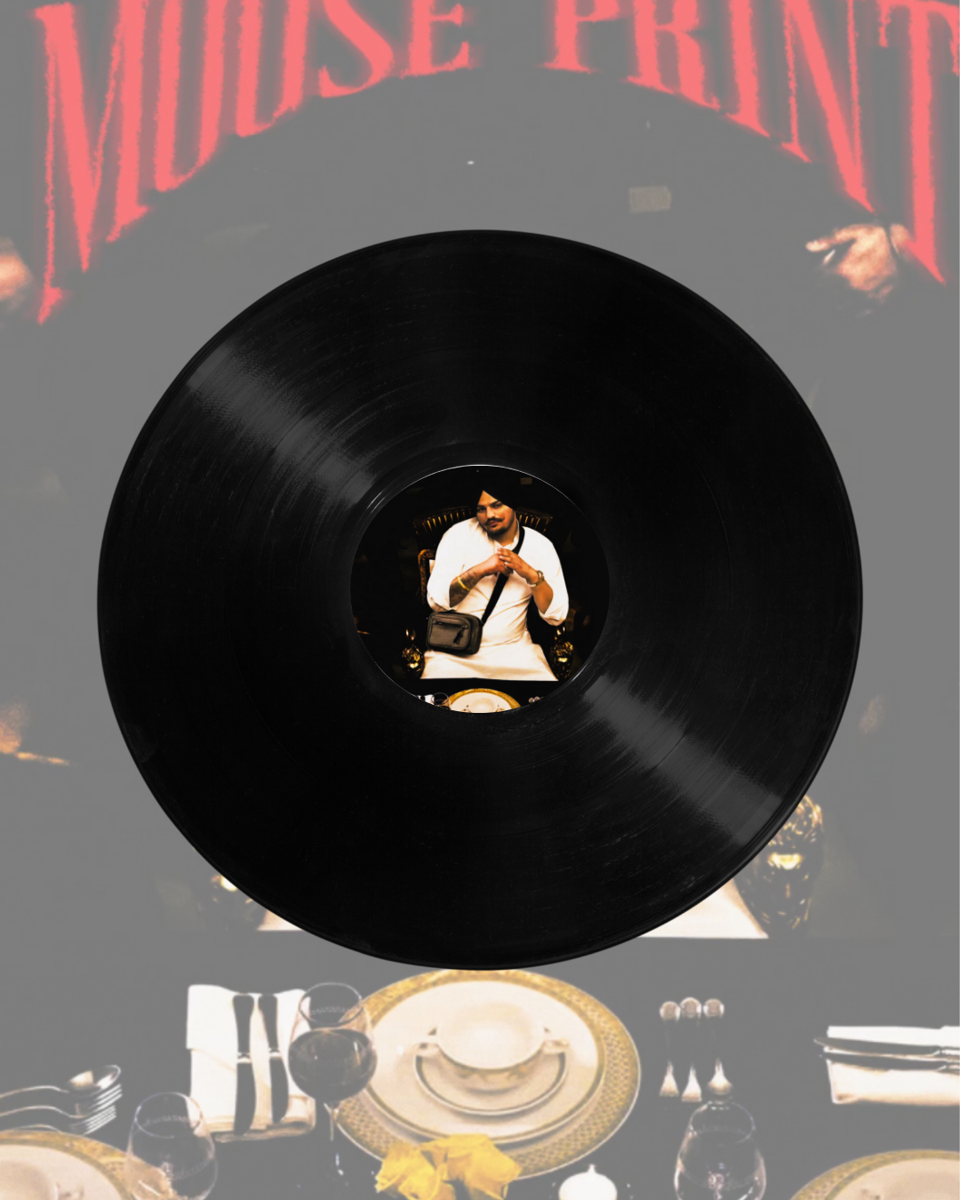 VINYL RECORDS - SIDHU MOOSEWALA MOOSE PRINT