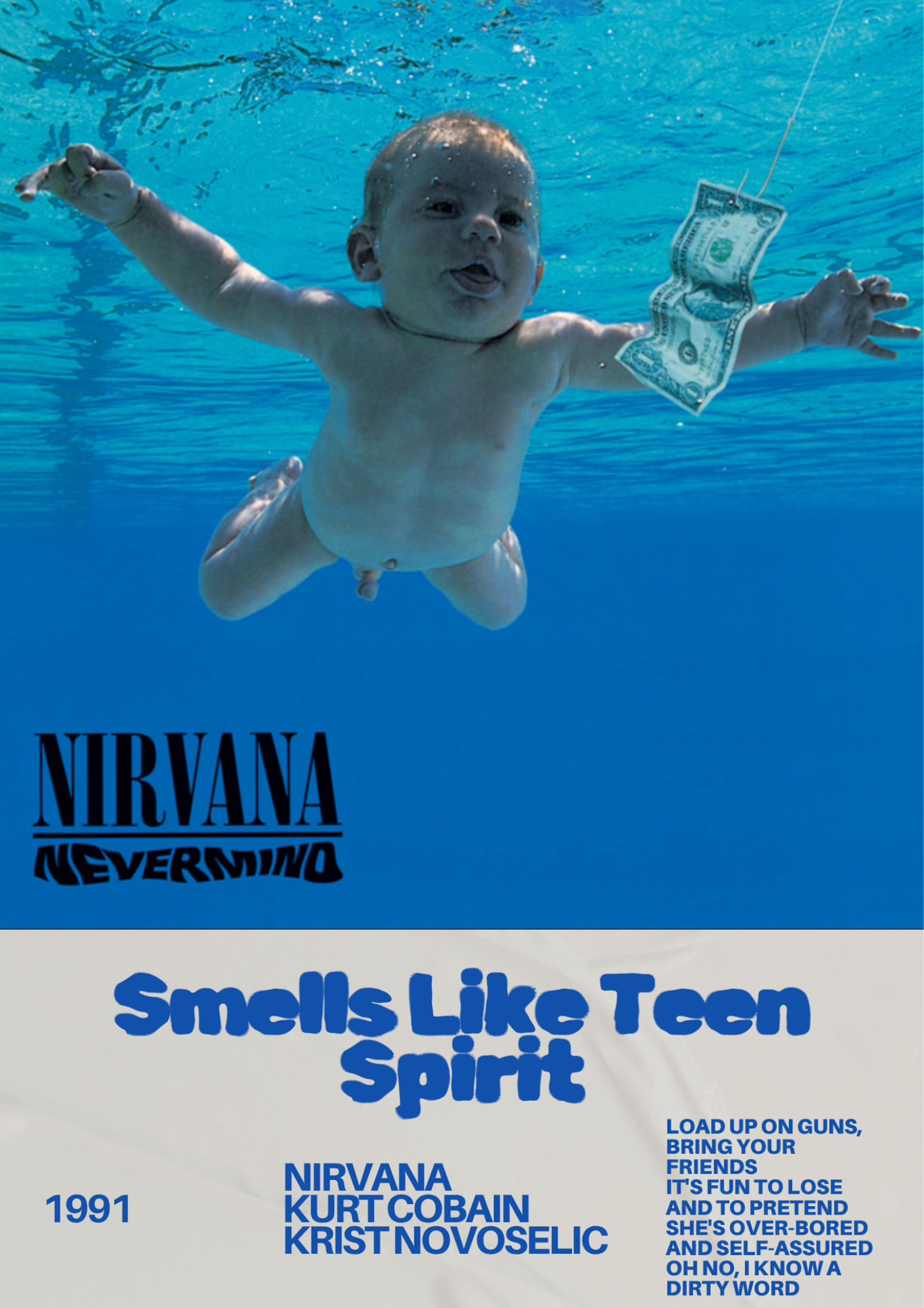 NIRVANA-NEVERMIND SMELLS LIKE TEEN SPIRIT(A3)