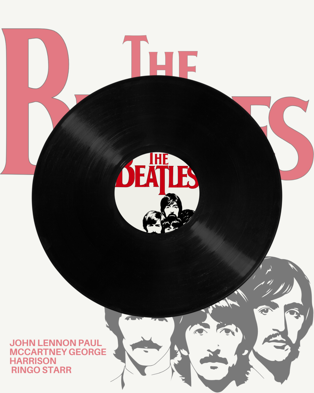 VINYL RECORDS - THE BEATLES MEMBERS
