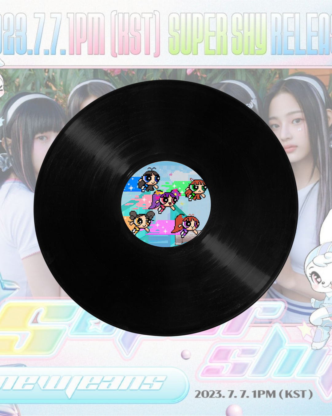 VINYL RECORDS -NEW JEANS - SUPER SHY