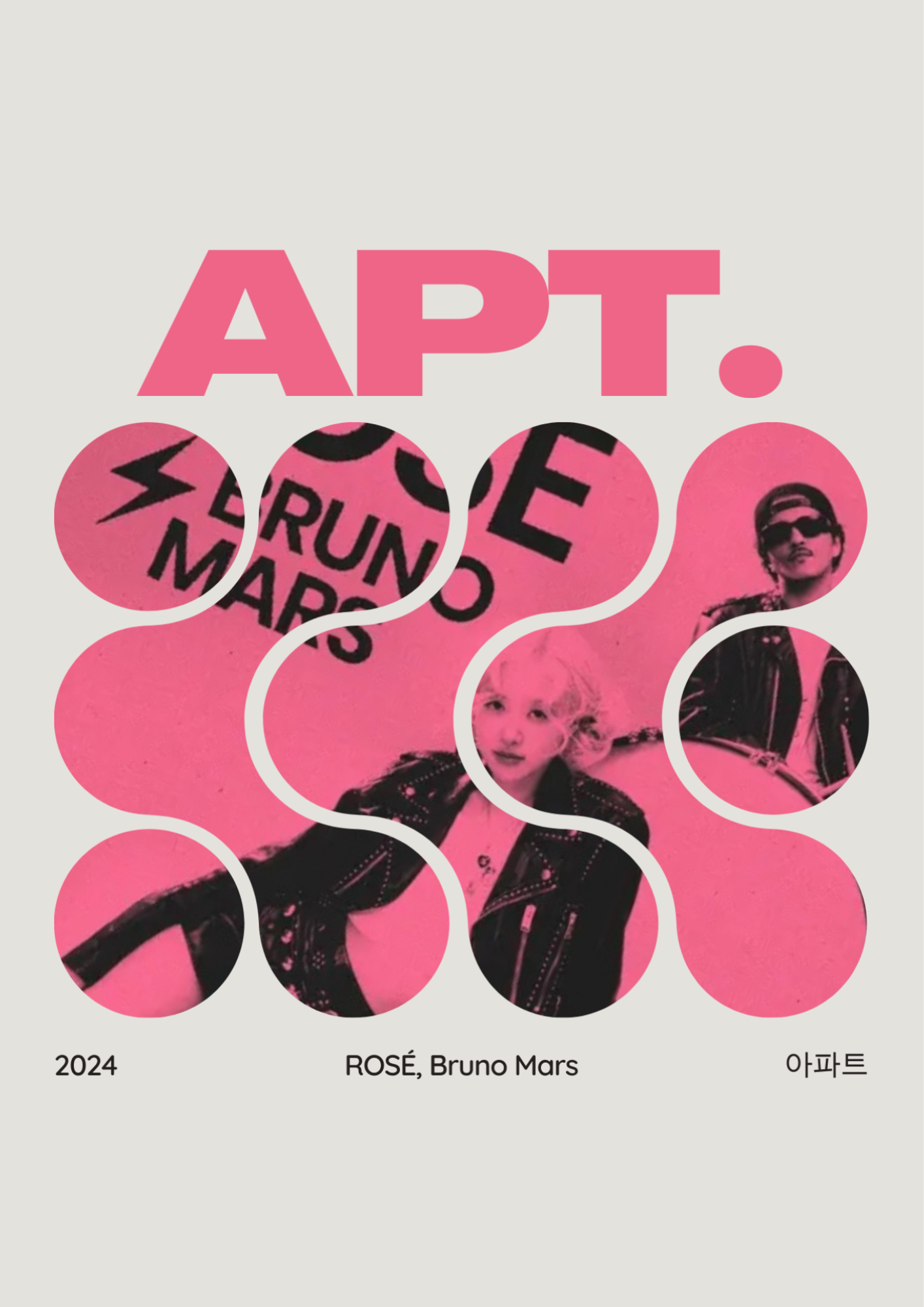 ROSÉ ,BRUNO MARS - APT - (A3)