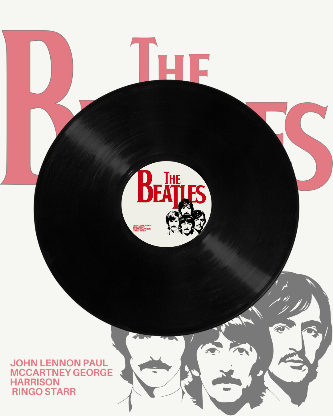 VINYL RECORDS - THE BEATLES MEMBERS